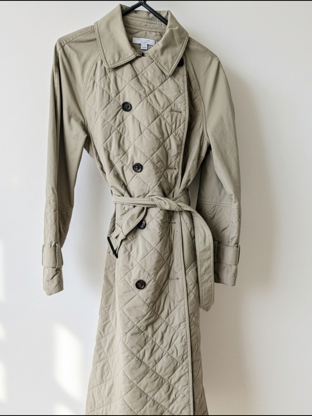 Ann Taylor Quilted Trench Coat - Picture 2 of 4